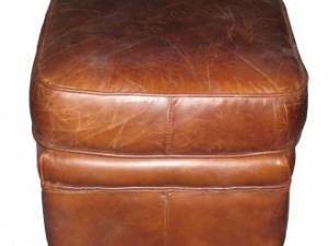 POUF EN CUIR 