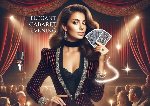 Animation pour soirée de cabaret : magicienne professionnelle pour soirées élégantes et inoubliables près de Nice